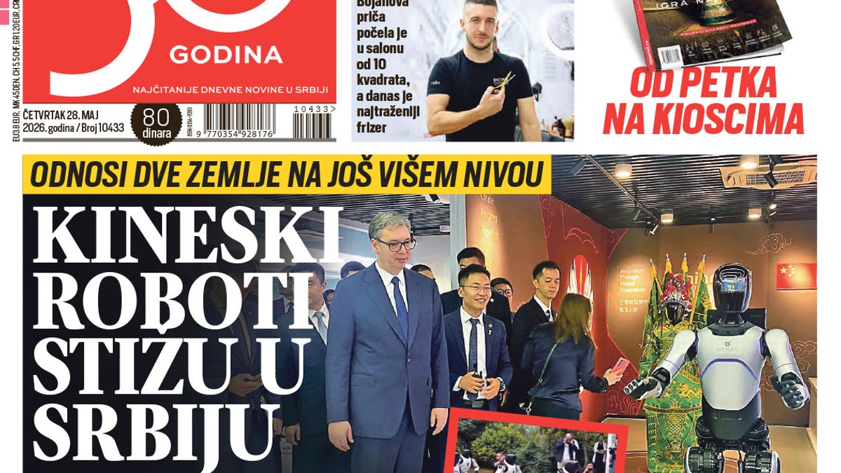 Blic naslovna strana za 28.5.