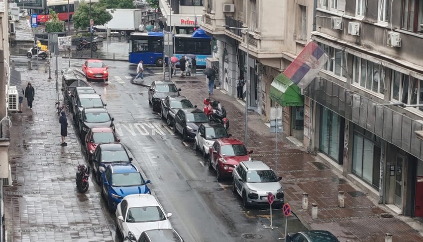Kiša u Beogradu