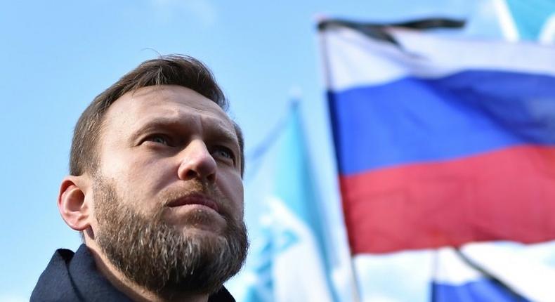 The anti-corruption blogger Alexei Navalny, seen in 2016, intends to challenge Russian President Vladimir Putin at the next presidential election, but his candidacy could be hampered by his five-year suspended prison sentence for embezzlement