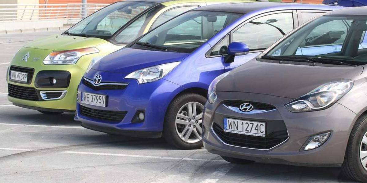 Toyota Verso S kontra Hyundai ix20 i Citroen C3 Picasso