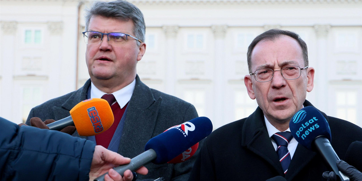 Maciej Wąsik i Mariusz Kamiński przebywają w pałacu prezydenckim. 