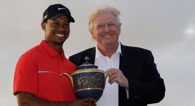 Tiger Woods Trump