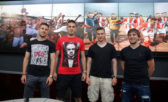 Gobeljić, Savić, Adžić i Stojković nisu krili dobro raspoloženje nakon osvajanja titule