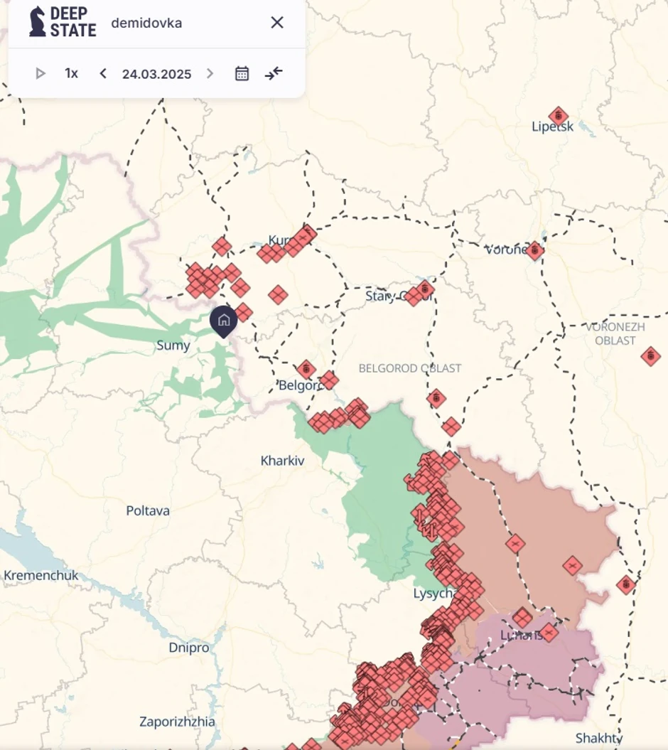 Demidovka na mapi "Dipstejta"