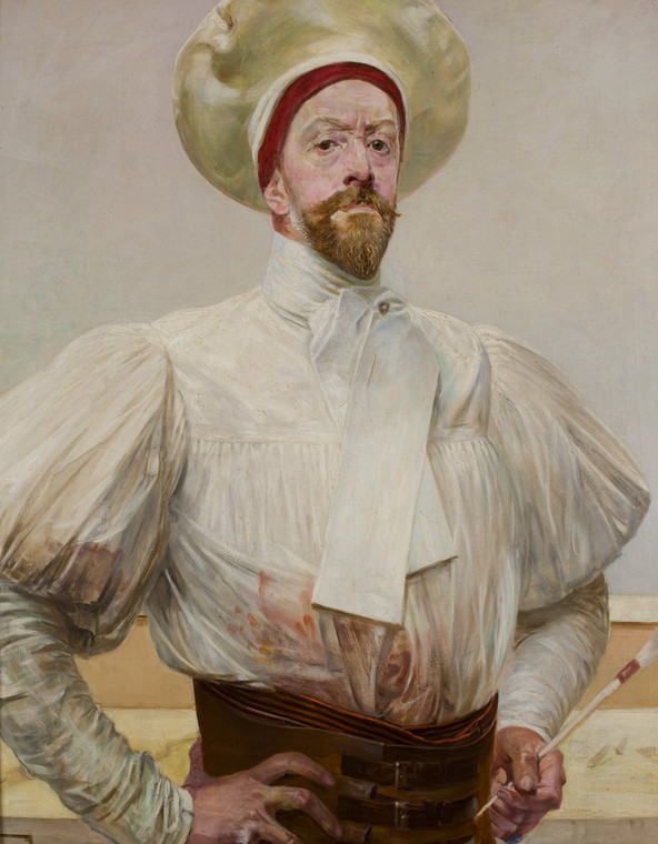 Jacek Malczewski - "Autoportret w białym stroju"