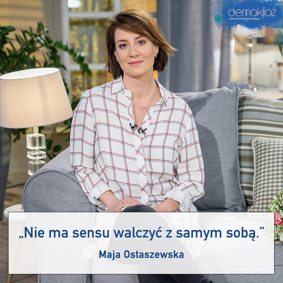 "Demakijaż": Maja Ostaszewska gościem Krzysztofa Ibisza. Zobacz zdjęcia!
