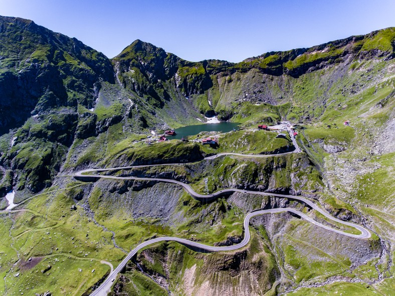 Autostrada Transfagarasan in Carpati (Ruta Nationala 7c), Romania