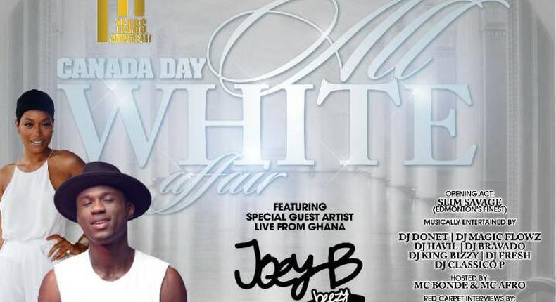 Joey B headlines All White Party show in Canada 