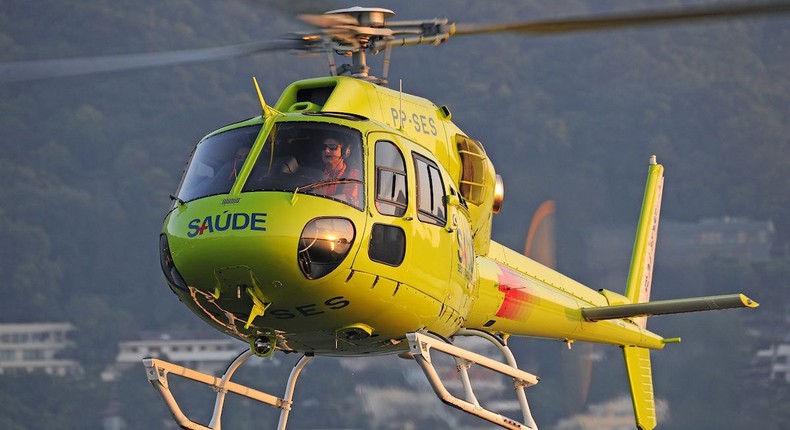 Traffic helicopter in Brazil