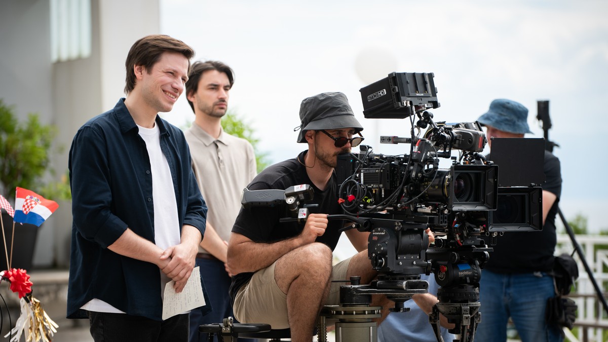 Marko Grabež na snimanju 