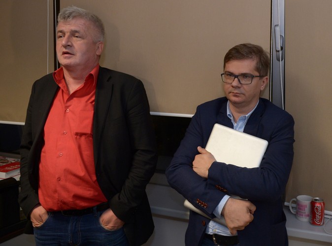 Piotr Ikonowicz i Sylwester Latkowski