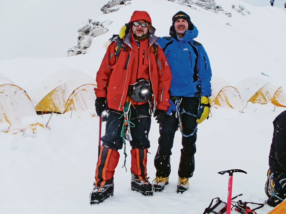 Na Himalajima, visinski kamp c1, s Draganom Jaćimovićem