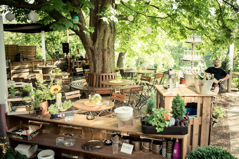 Ogródek restauracji Bachstelze