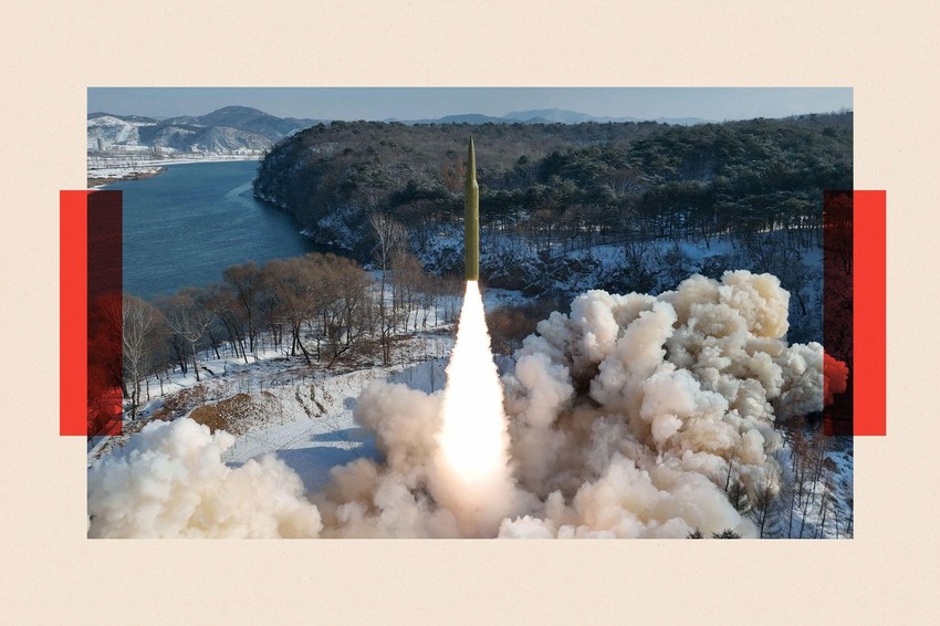 Severna Koreja testira balističke rakete srednjeg dometa na čvrsto gorivo sa hipersoničnom vođenom bojevom glavom | Foto: KCNA/EPA-EFE/REX/Shutterstock