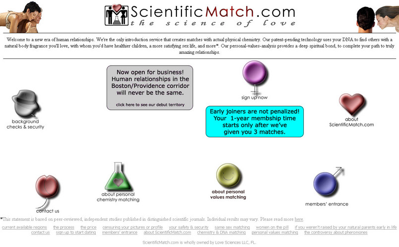 Strona firmy Scientific Match