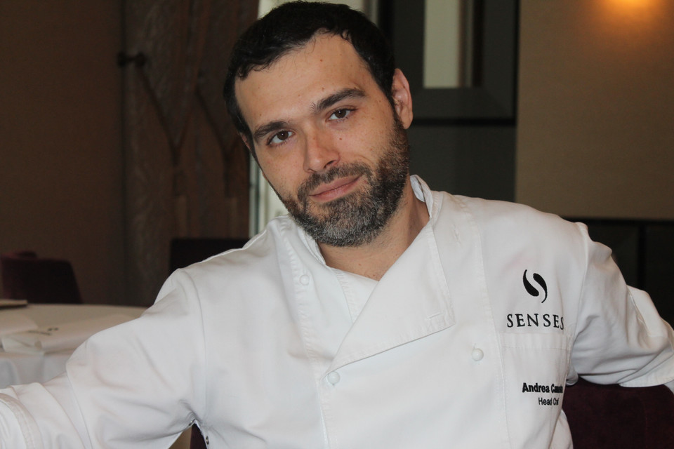 Andrea Camastra, szef kuchni i współwłaściciel restauracji "Senses"