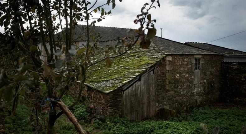 The abandoned small limestone house of Fidel Castro's father in Lancara on November 26, 2016