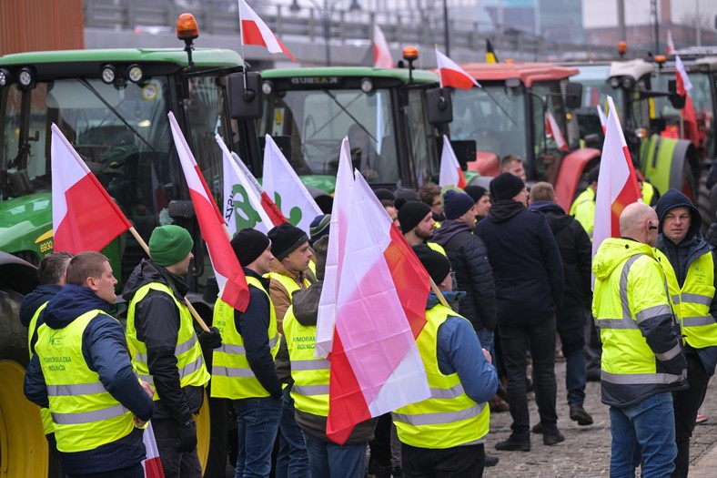 Protesty rolników.