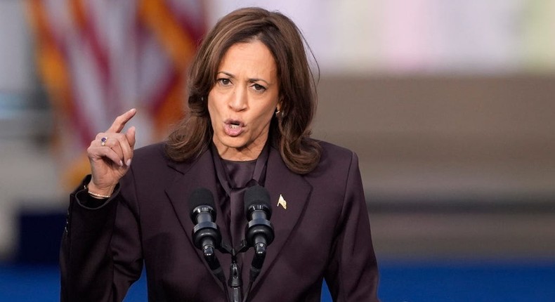 Vice President Kamala Harris delivers a concession speech for the 2024 presidential election on the campus of Howard University in Washington, Wednesday, Nov. 6, 2024.AP Photo/J. Scott Applewhite