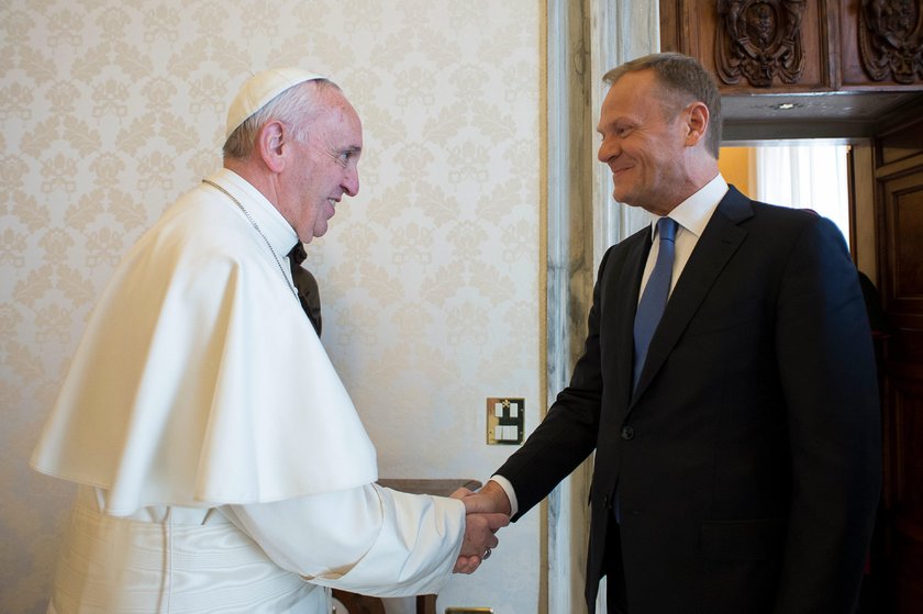 Papież Franciszek i Donald Tusk