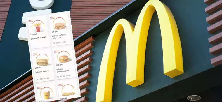 McDonalds wprowadza punkty lojalnościowe w aplikacji. Można je wydać m.in. na kanapki w restauracji