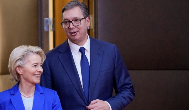 Usula fon der Lajen i Aleksandar Vučić