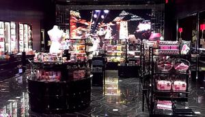 The interior of a Victoria's Secret store.