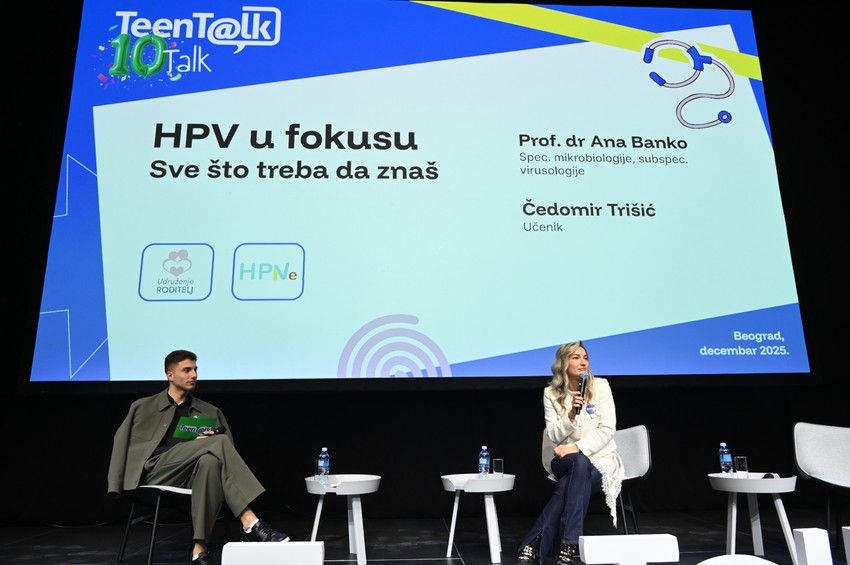 Učesnici panela HPV u fokusu-šta sve treba da znaš, dr Ana Banko, Čedomir Trišić