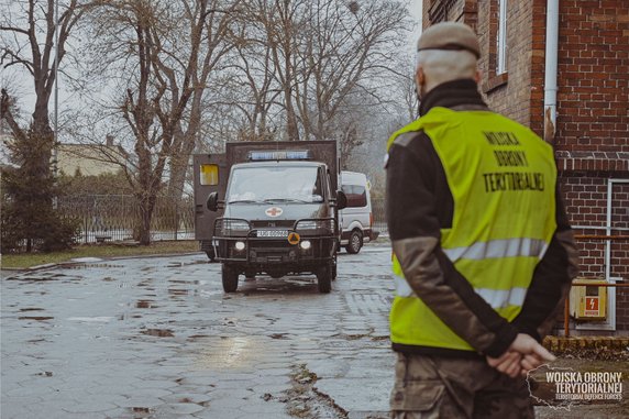 Ewakuacja pacjentów ze szpitala w Skwierzynie