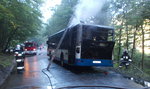 Pożar autobusu w Gdyni