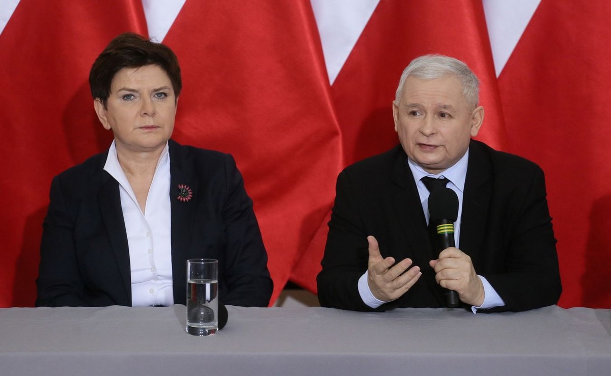 Beata Szydło i Jarosław Kaczyński