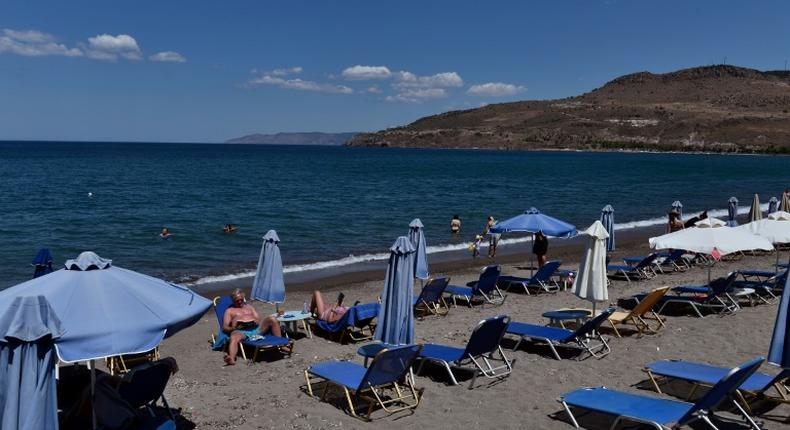 Tourist numbers have dropped dramatically on the Greek island of Lesbos as a result of the migration crisis