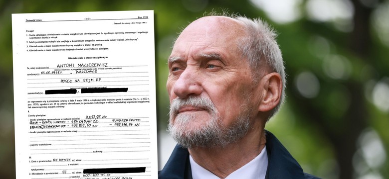 Taki majątek ma Antoni Macierewicz. Nie uwierzysz, ile dostaje emerytury z ZUS