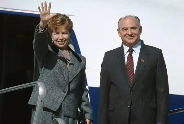 Raisa Gorbaczow z mężem