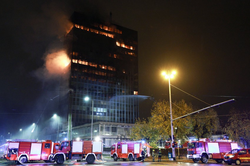 Požar u soliteru u Zagrebu