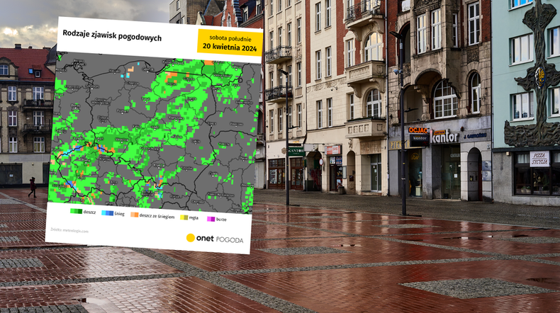 Polska zostanie skąpana w deszczu (screen: meteologix.com)