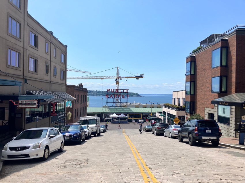 Pogled na pijacu Pajk, zaliv Eliot i Pjudžet saund