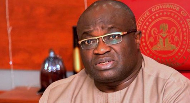 Abia state Governor, Okezie Ikpeazu strongly believes coronavirus can't get to his state. (Guardian) 