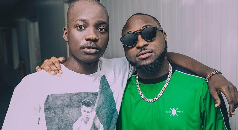 Nigerian music star Davido and Fortune [Instagram/Fortune]