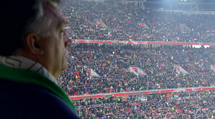 Orbán Viktor a Puskás Ferenc stadionavatóján