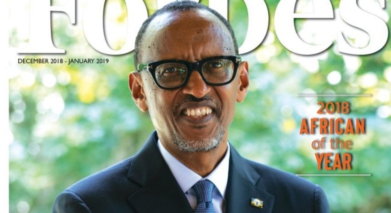 President Paul Kagame is Forbes' 2018 African of the year