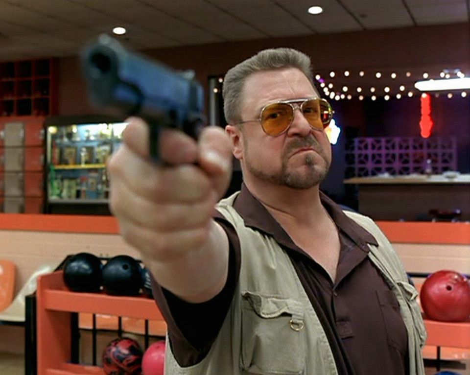 John Goodman jako Walter Sobchak, "Big Lebowski", reż. bracia Coen, 1998 r.