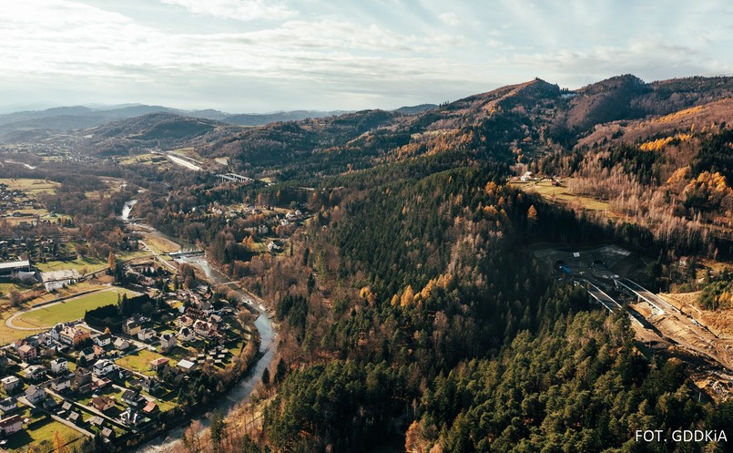 Tunel na drodze S1 Przybędza – Milówka