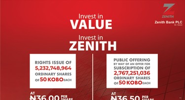 Unlocking immense value in Zenith bank's hybrid rights issue & public offer