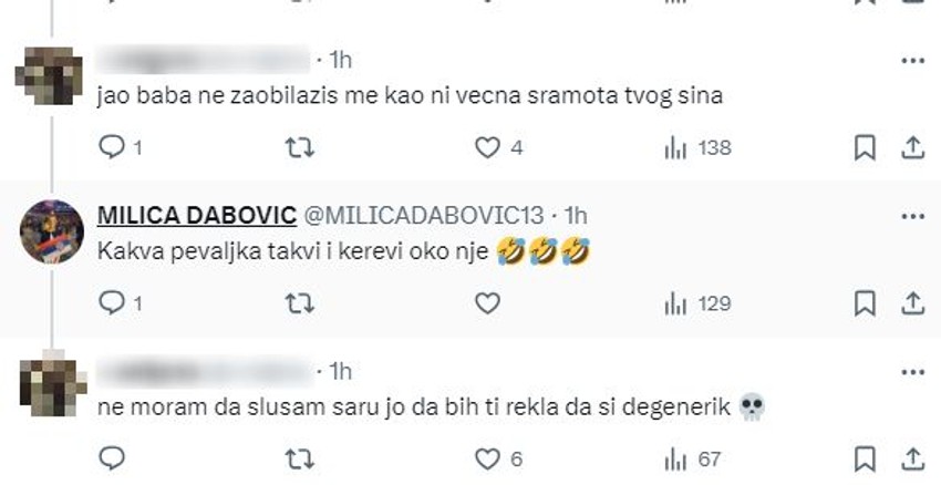 Miličin komentar na Sarin račun