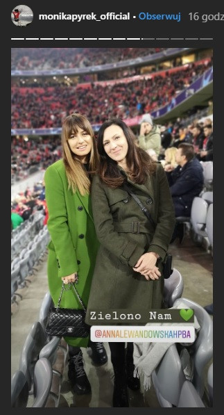 Anna Lewandowska i Monika Pyrek na InstaStories