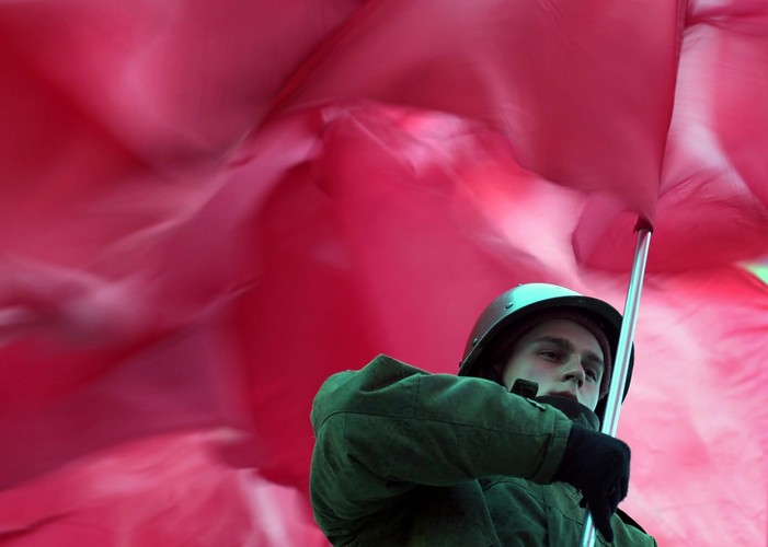 Historyczna parada na Placu Czerwonym