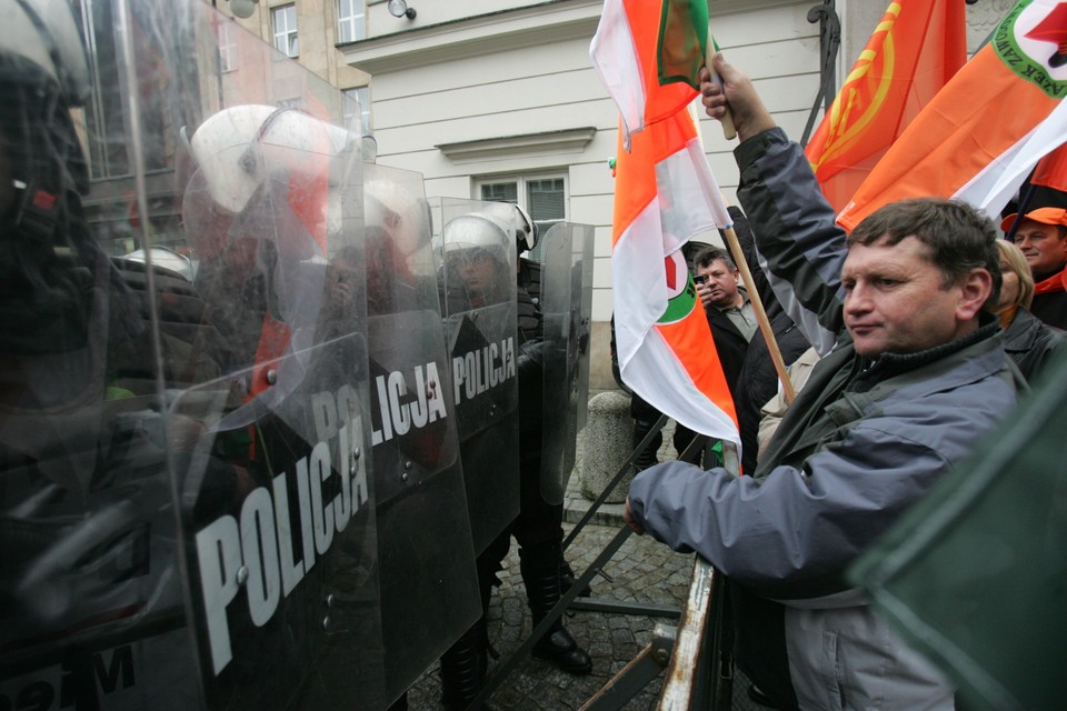 WARSZAWA ZWIĄZKI PROTEST EMERYTURY