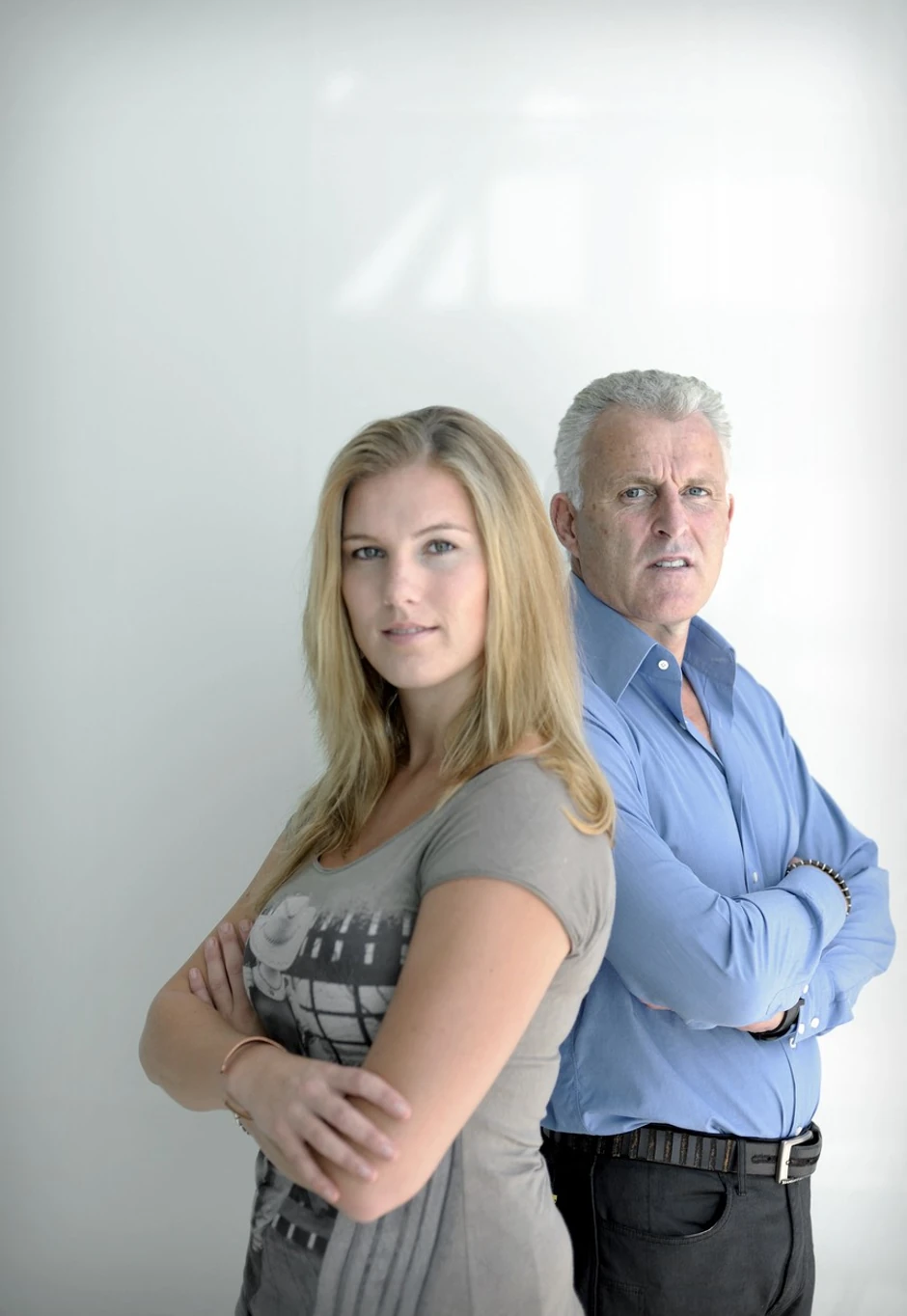 Peter de Vris sa ćerkom Keli u septembru 2010.