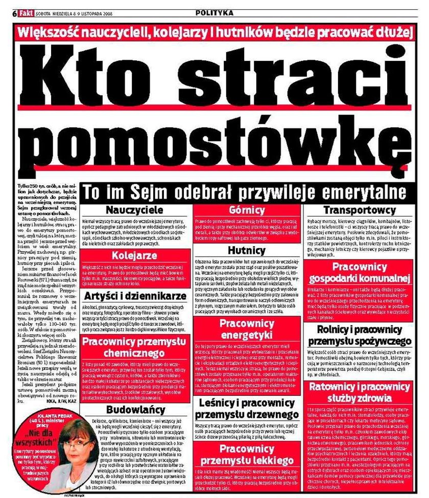 Kto straci pomostówkę?